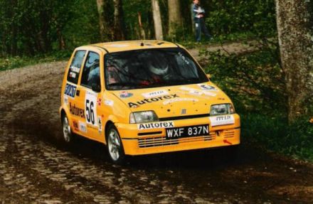 Jacek Sikora i Marek Kaczmarek - Fiat Cinquecento Sporting.